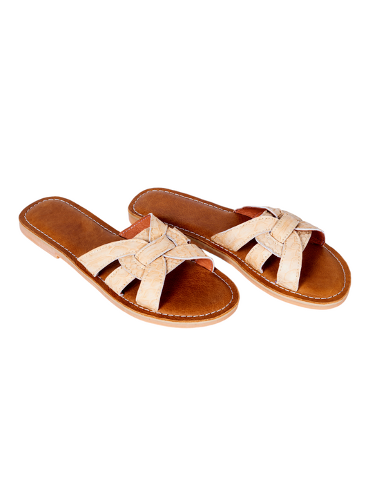 BOUDICA Cream Hatch Sandals